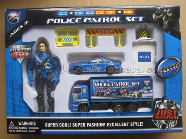 Alloy police suit toys