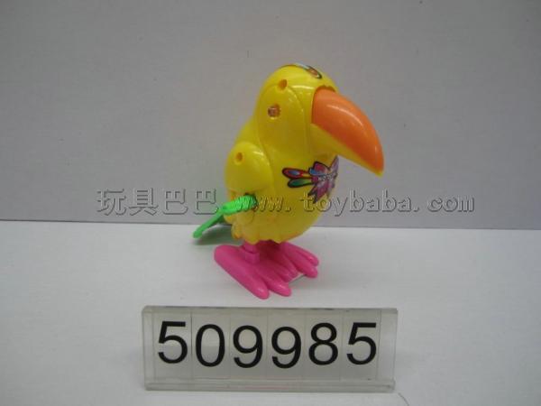 Chain on the solid color parrot with lamp/four color orange
