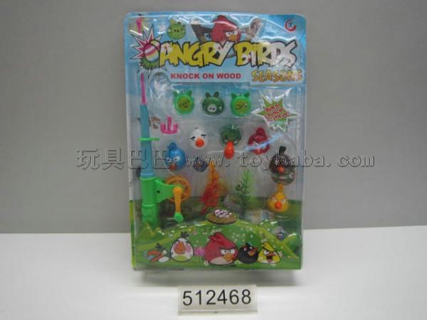 The angry birds to go fishing