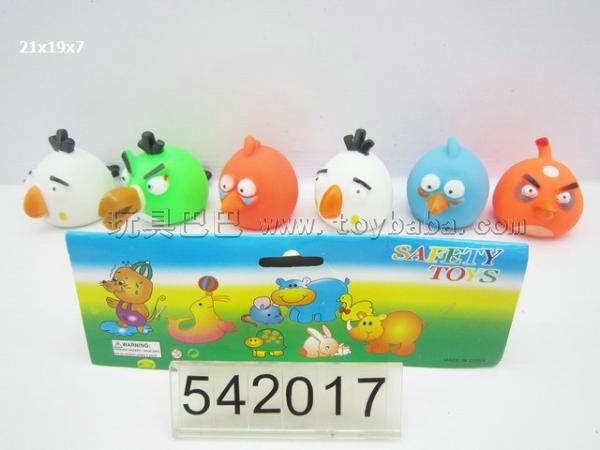 Plastic lining is angry birds / 6 PCS