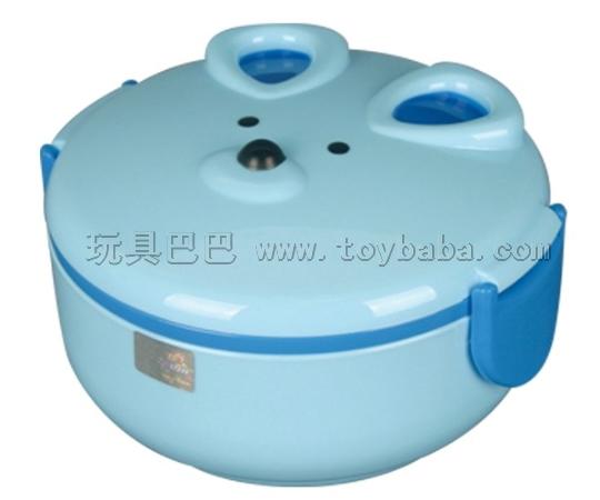 Double mice round lunch box
