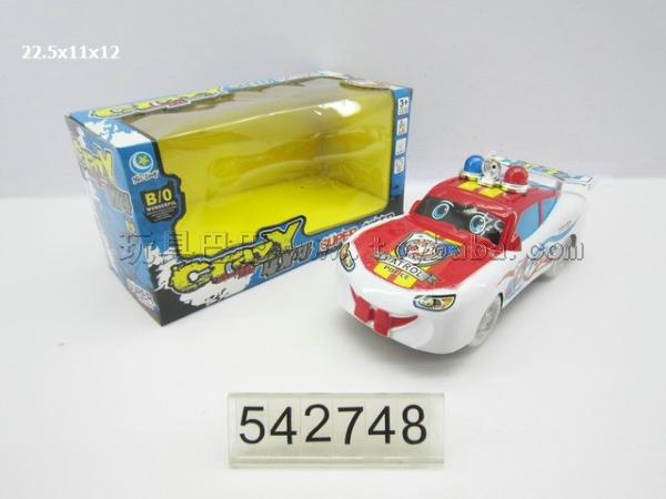 Electric wheel universal police cars with light music/EN71, 62115