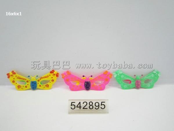 The butterfly cartoon glasses/three color orange