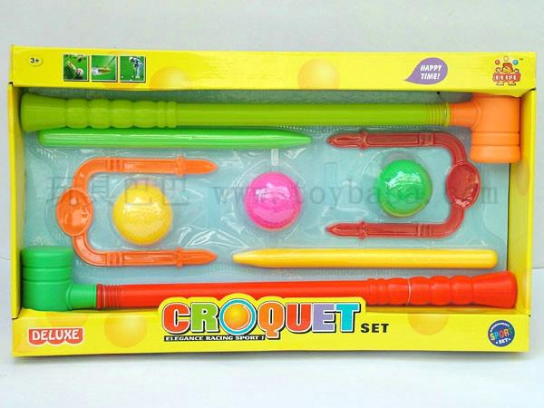 Color box croquet set