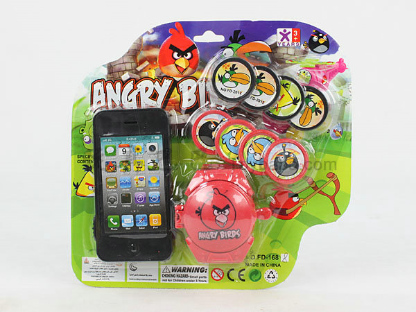 Mobile phone with transmitter (angry birds design)