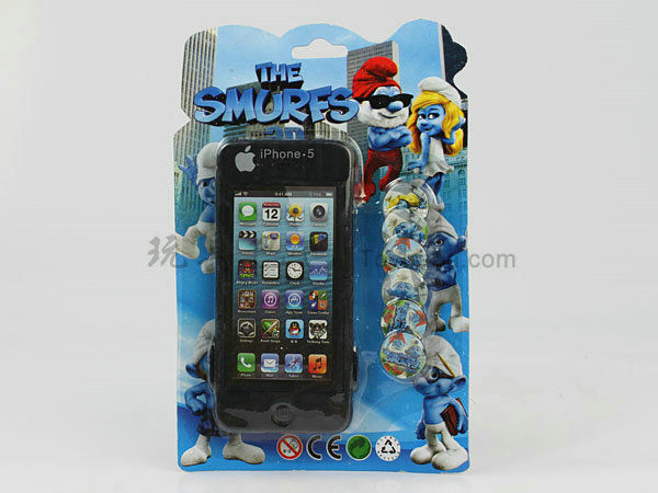 Apple five pairs of launch mobile phones (the Smurfs design)