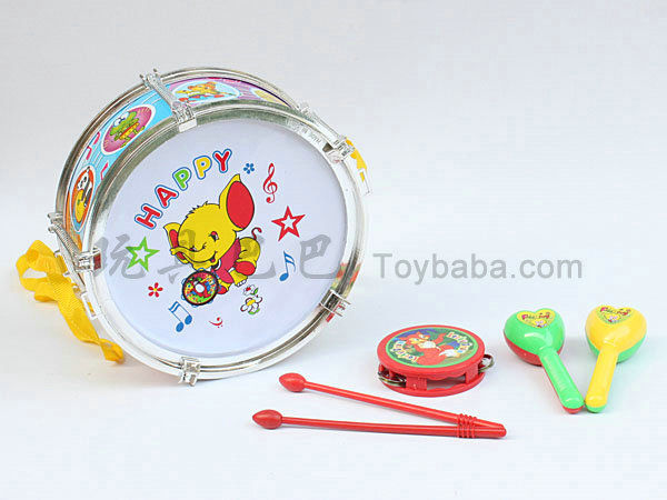 10-inch dance music drum the +2 drum hammer +2 small sand hammer + small rattles