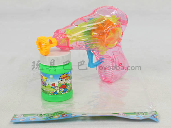 Space bubble gun with light