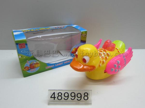 Two-color light of the electric universal duck with duck call + English songs