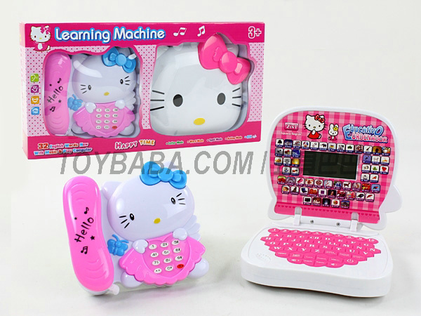 KT cat + telephone English and Western learning machine (with LCD)