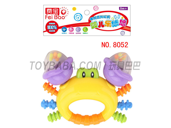 High toy toy bell ice and snow of 8052 jie DE xinyuan toy rattles FeiBao toy baby toys, baby bell fun fun crab