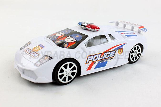 Solid color inertial police vehicle