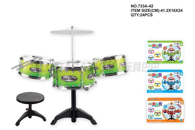 Set drum (1 large + 2) red, blue and green