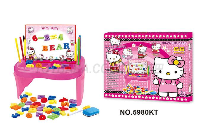 5980 KT magnetic toys KT cat toys snow toys HELLO KITTY toys magnetic tablet of intelligence
