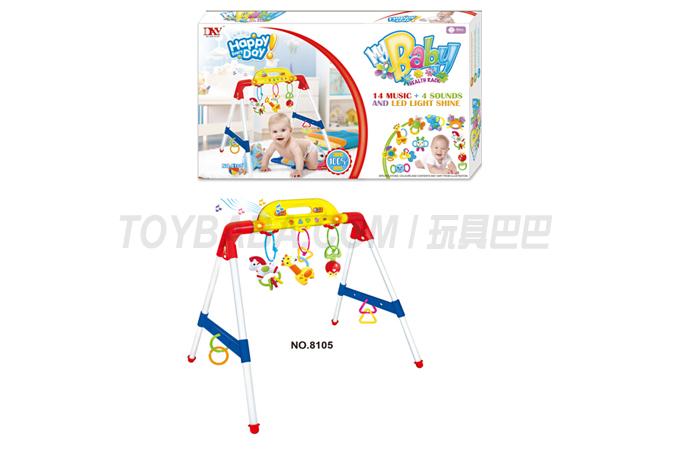 8105 Feibao baby toys baby stand toys dental gum toys fitness stand toys 14 songs + 4 tones fitness stand with 3 ringing