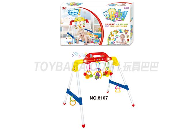 8107 Feibao fitness stand toy baby toy baby stand toy baby stand toy fitness stand toy 14 songs + 4 tones fitness stand 