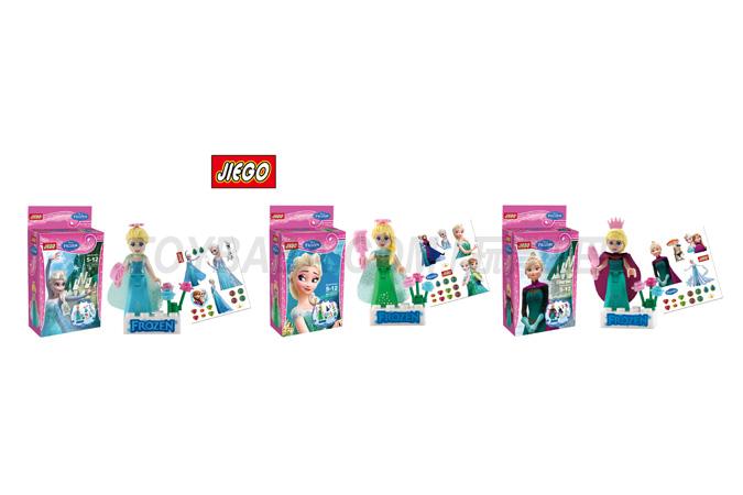 Jiego Princess building blocks LEGO like bricks Jiegao Princess building blocks girl building blocks jg112 Castle Prince