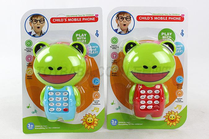 Cartoon frog light music mobile phone