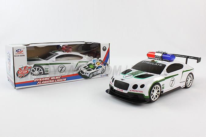 Children's toys electric universal bentley police English song 3 d light packaging in English