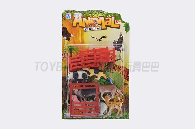 Animal + single opening fence door combination