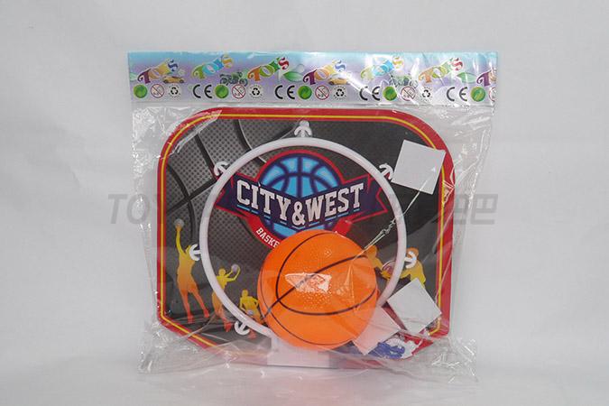 Small hang a wall to basketball board with bottle blowing the ball