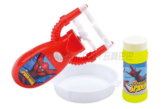 Electric bubble gun + fan (two in one) KT cat spider man