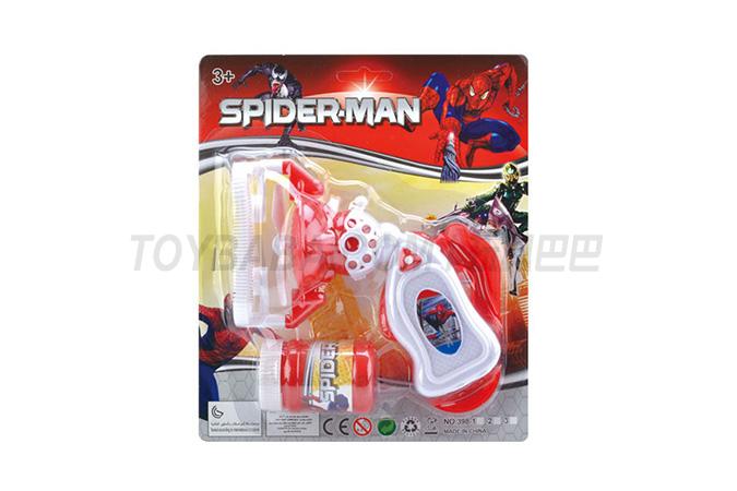 Bubble in bubble electric bubble gun + fan (two in one) KT cat spider man ice and snow
