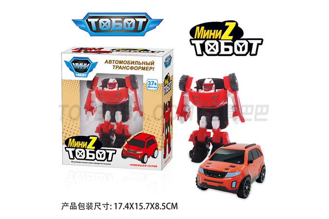 Tobo brothers transformer tobot deformation robot car model (Russian)