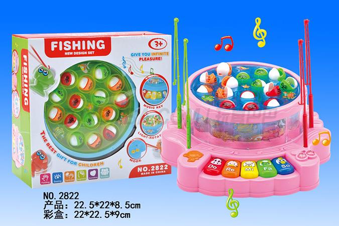 Underwater world music fishing toy hamster two-color mix