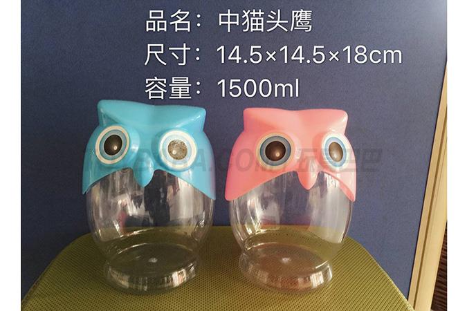 Owl in PET bottles