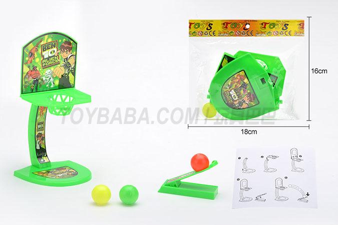 Ben10 pattern launch basketball board (with three balls)