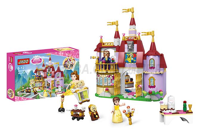 Jacko girl Princess Bell’s magic castle building block set 383pcs