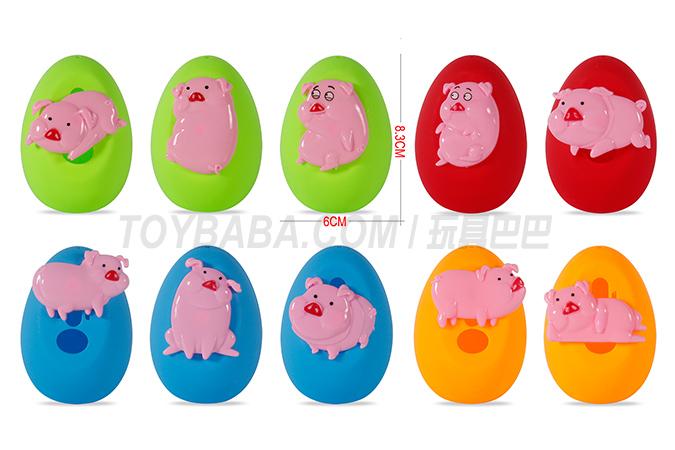 Children’s educational toys series pig eggs