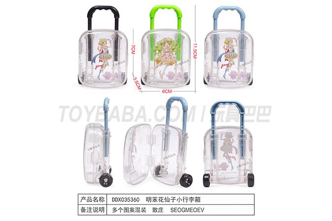 Children’s educational toys series bright benzene flower fairy small suitcase