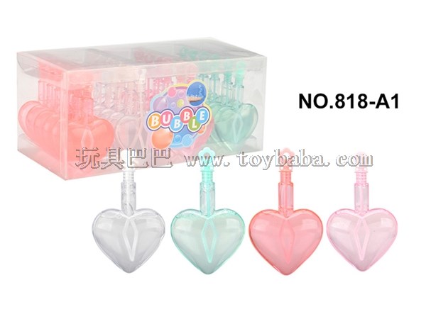 24 pieces of unbreakable peach heart bubble water