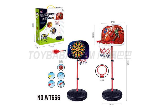 Dual function basketball stand