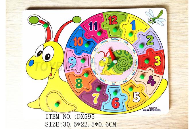 Jigsaw Puzzle Children’s intelligence toy puzzle puzzle puzzle snail clock hand grasping jigsaw puzzle