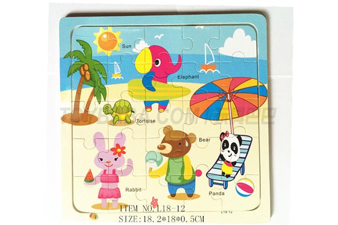 Jigsaw Puzzle Children’s intelligence toy puzzle jigsaw puzzle beach swimming pool Wooden Jigsaw Puzzle