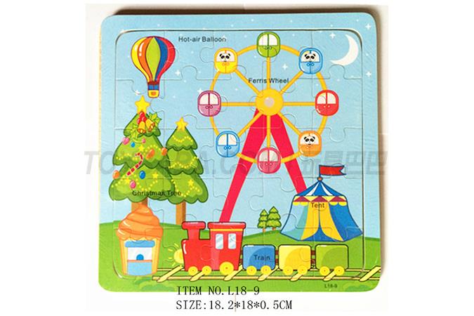 Jigsaw Puzzle Children’s intelligence toy puzzle jigsaw puzzle Ferris wheel Wooden Jigsaw Puzzle