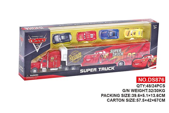 Auto story container trailer children’s toy car series