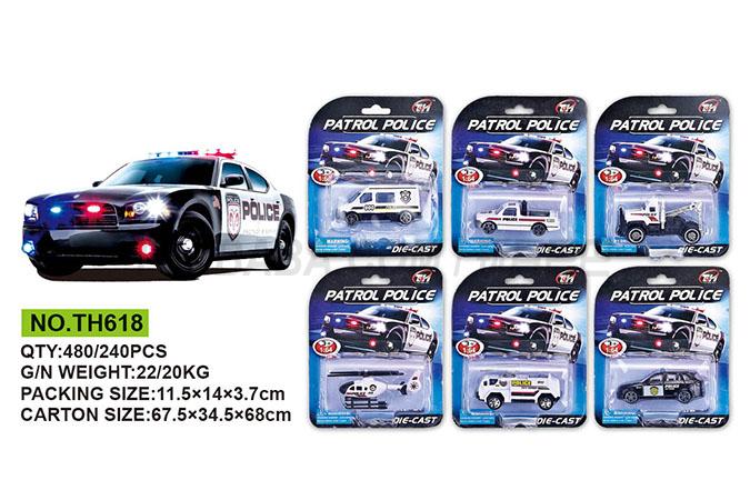 Alloy police car and children’s alloy toy car series