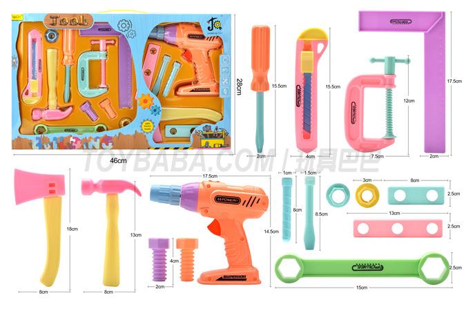 Children’s family toys series simulation tools color box tools