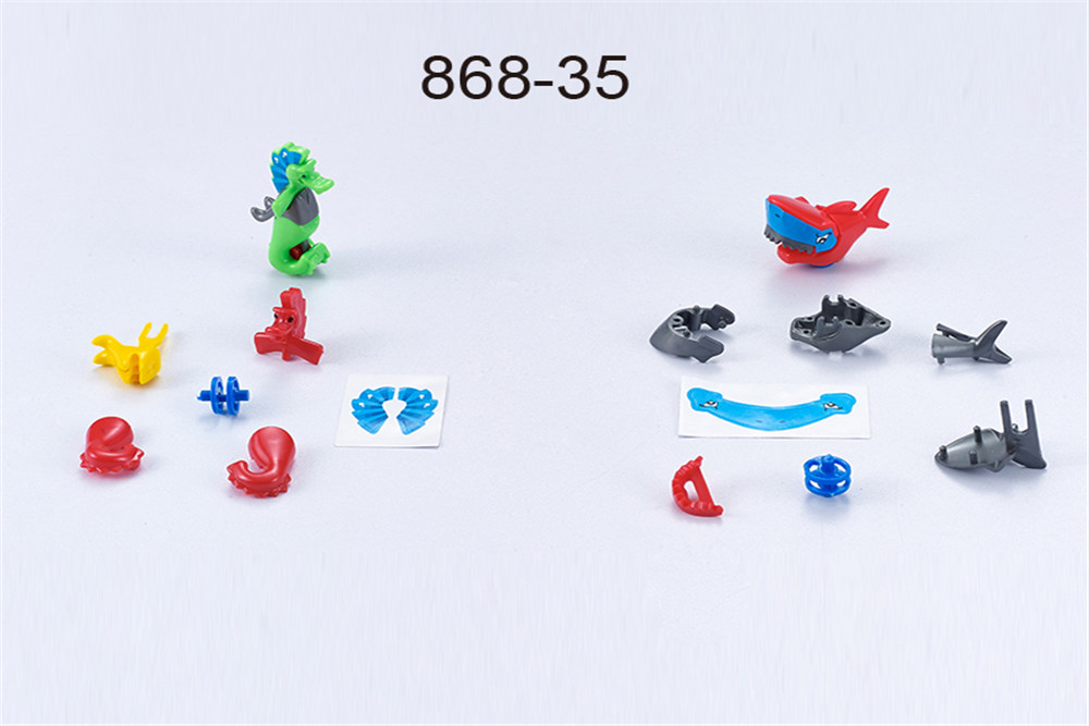 Assembled shark, seahorse, self-contained toy gift
