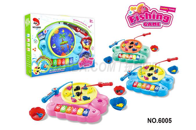 Electric toys parent-child fishing toys desktop game (3-color Mix)