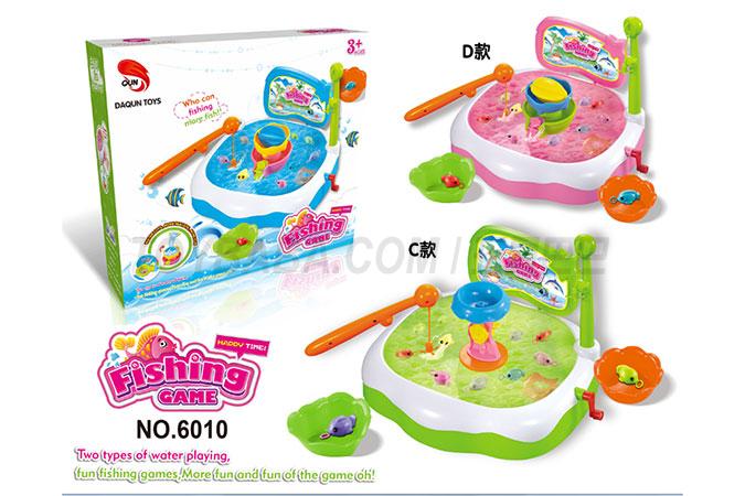 Water playing toys parent-child fishing toys desktop games (single box CD accessories with 3-color mixed packaging)