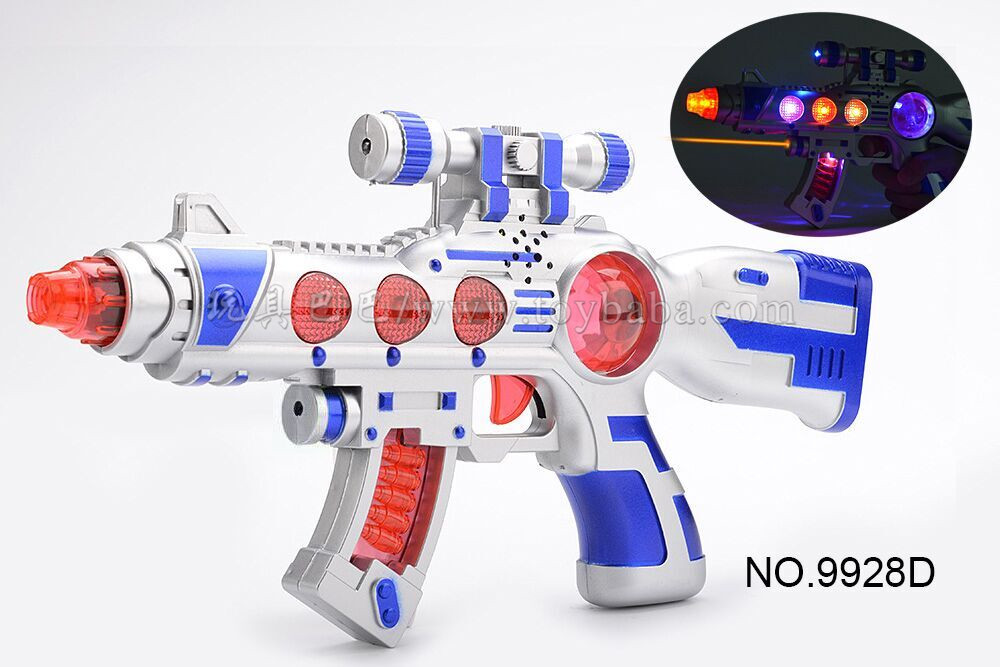 Infrared flash eight tone gun stall toy