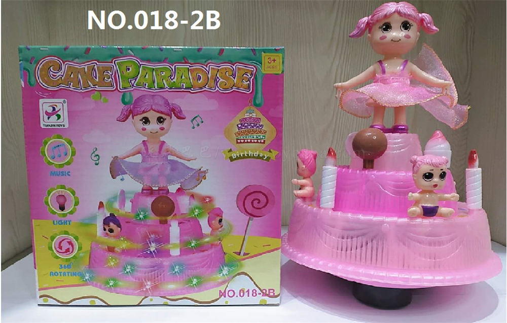 Cake cart girl electric toy