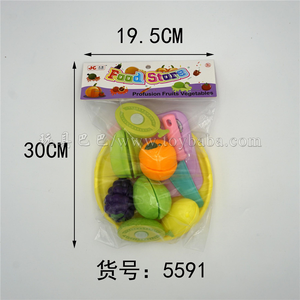 Children’s fruit plate cutting and playing toys