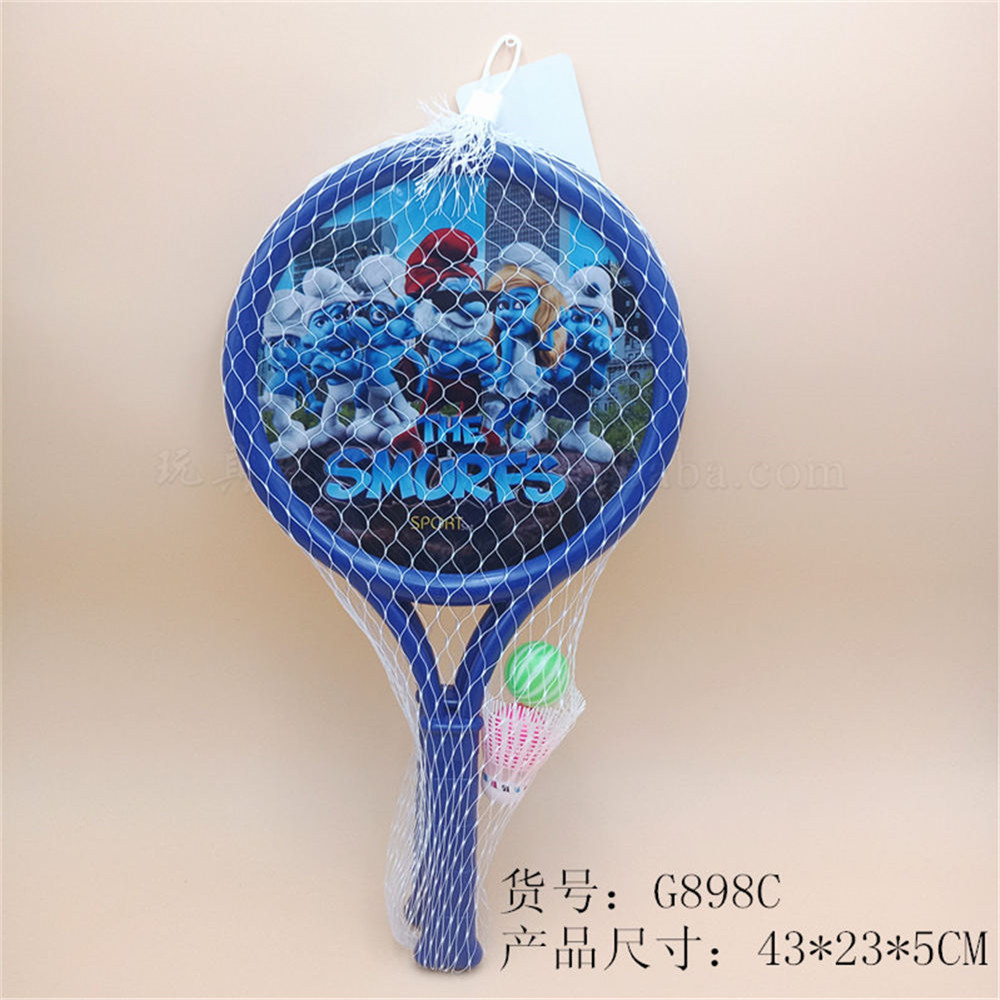 Big round Smurfs racket sports toy