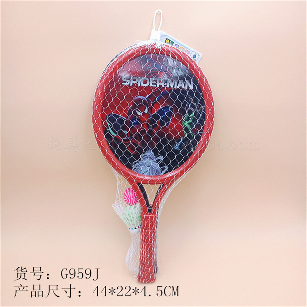 Large oval spider man racket sports toy